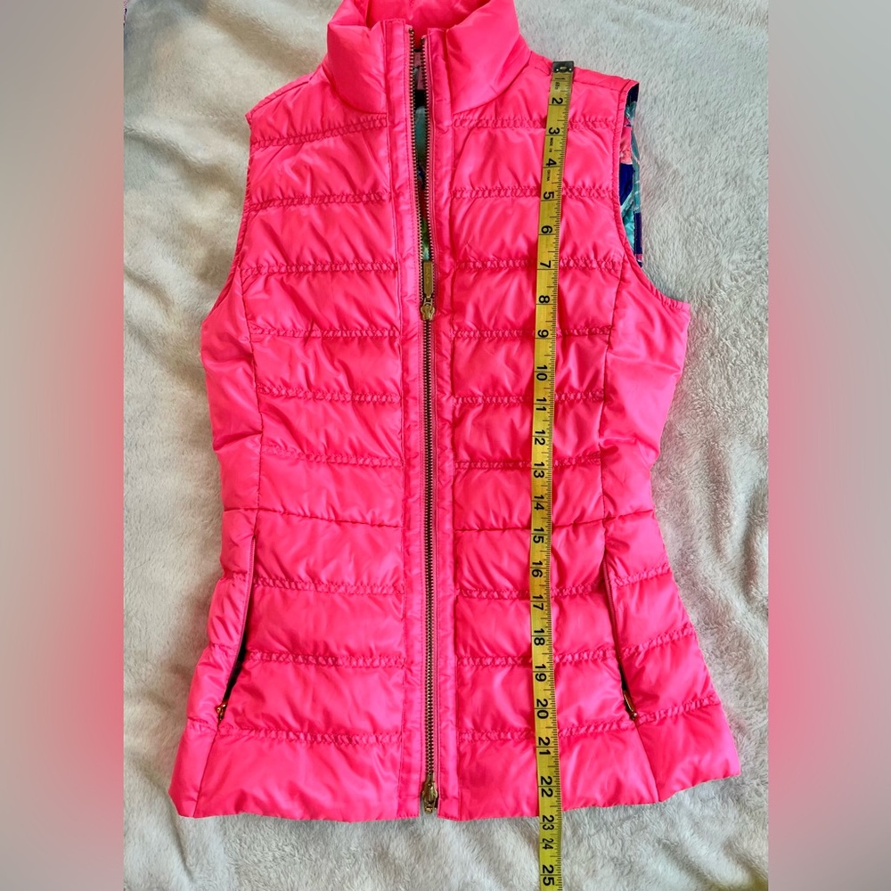 Lilly Pulitzer Elana Down Puffer Vest Sz XXS 🩷 - Picture 8 of 10